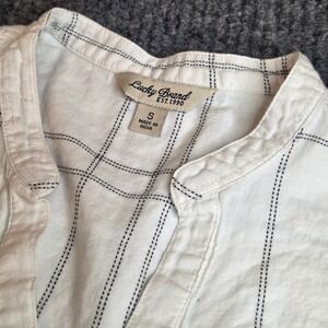 Lucky Brand Womens Plaid Button‎ Up Shirt Long Sleeve Size Small